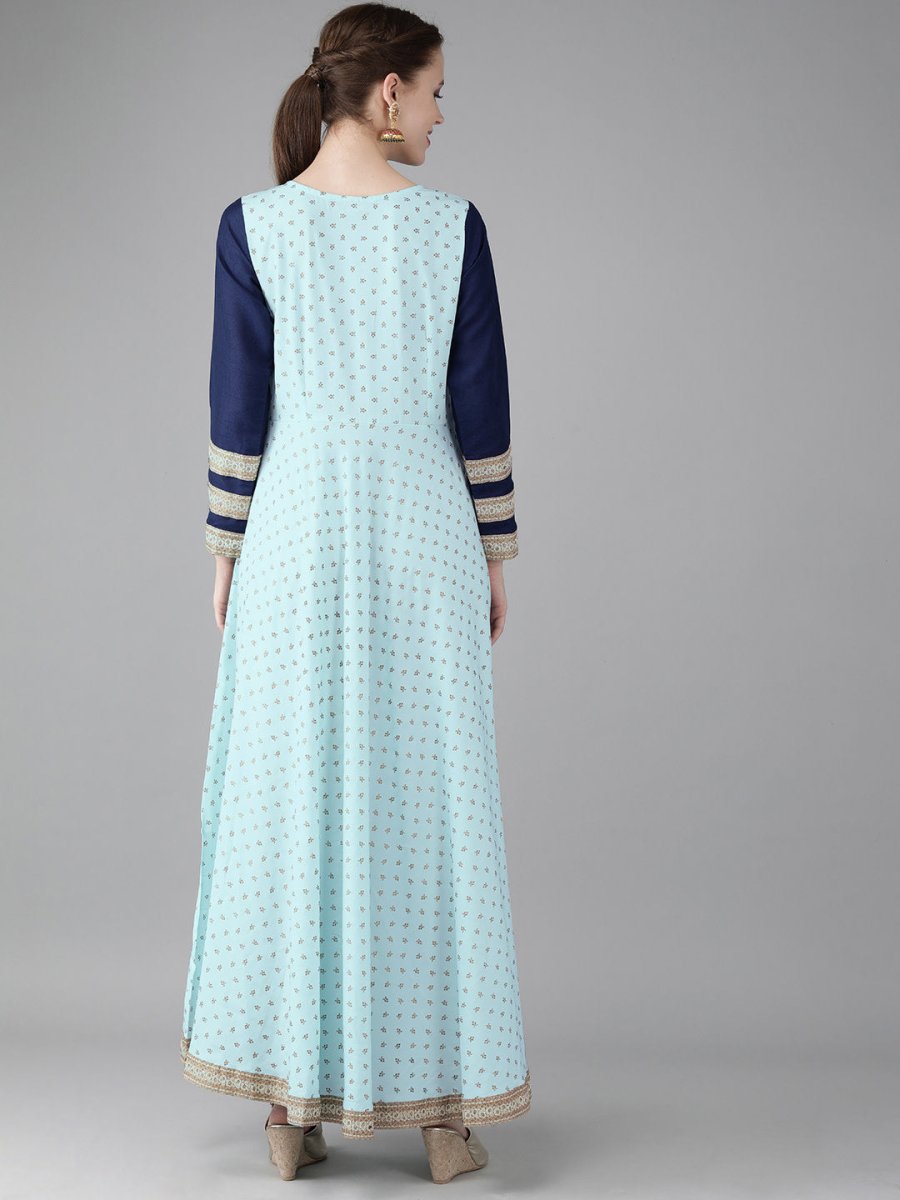 Ahalyaa Printed Half Circle kurta