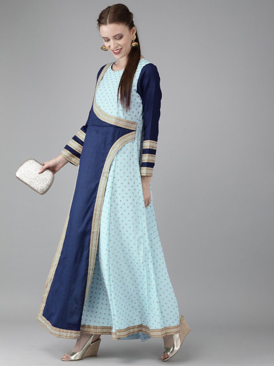 Ahalyaa Printed Half Circle kurta