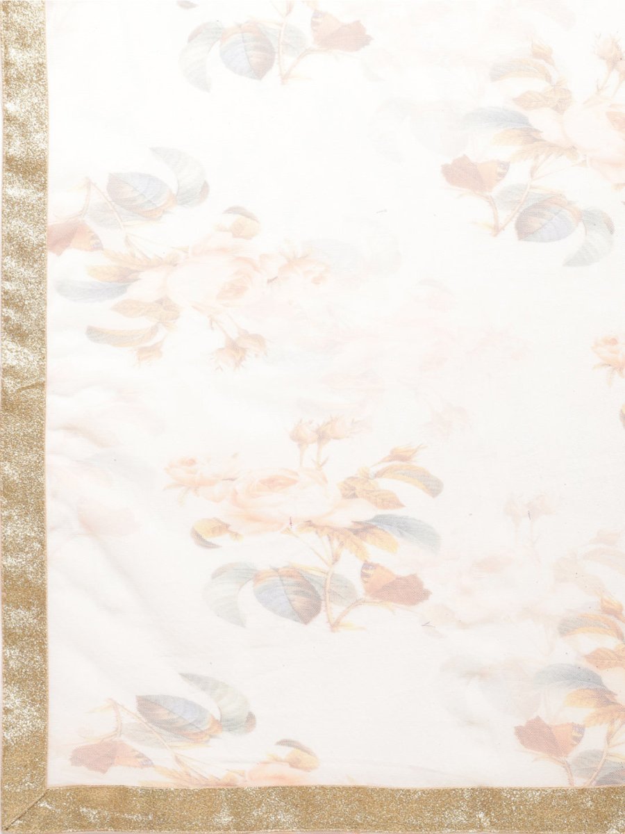 Ahalyaa Beige & Off-White Beautiful Anarkali Kurta with Dupatta