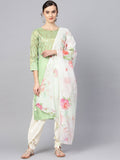 Ahalyaa Printed Straight Kurta Set