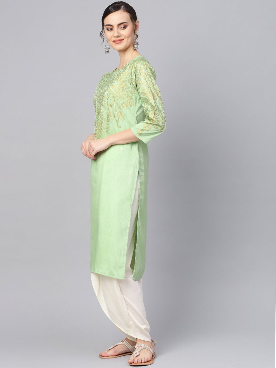 Ahalyaa Printed Straight Kurta Set