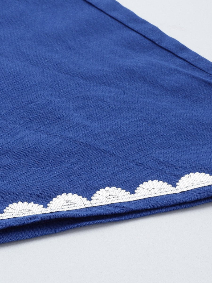 Ahalyaa Regular Pure Cotton Kurta With Palazzos & Dupatta