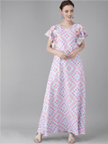 Ahalyaa Printed Long A- Line Kurta