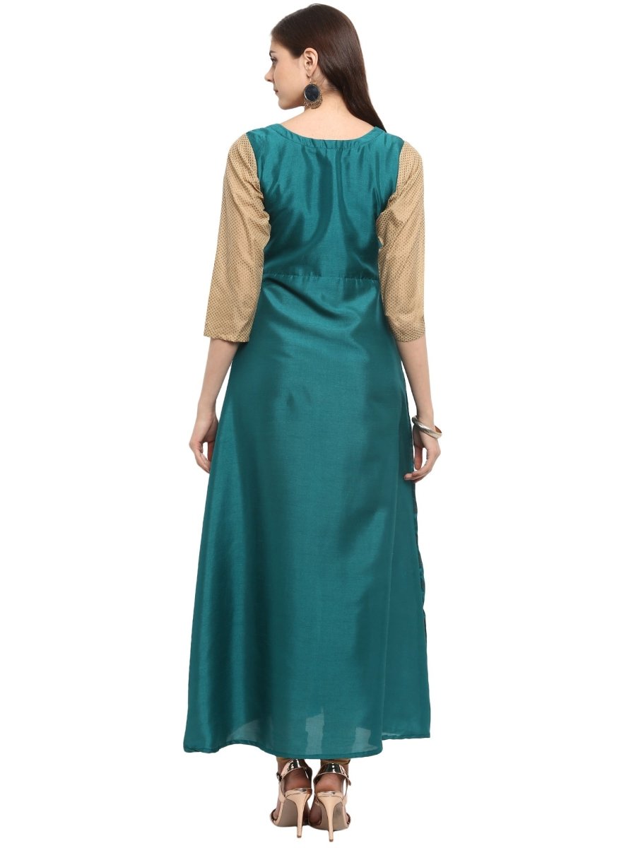 Ahalyaa Partywear Foil Print Beautiful Kurta