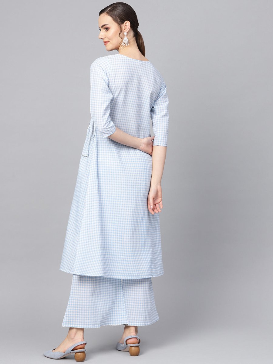 Ahalyaa Printed A Line Beautiful kurta with Palazzo for Women