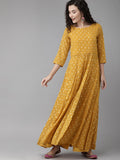 Ahalyaa Mustard Kurta with Beautiful Palazzo Set