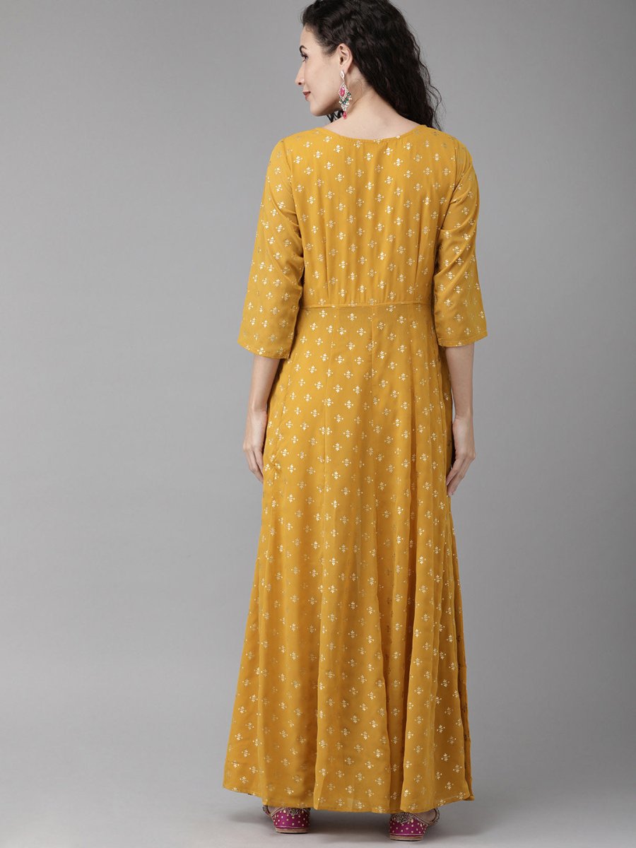 Ahalyaa Mustard Kurta with Beautiful Palazzo Set