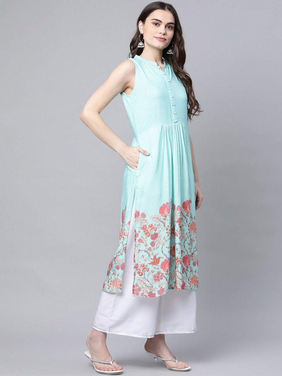 Ahalyaa Women Floral Printed Kurta