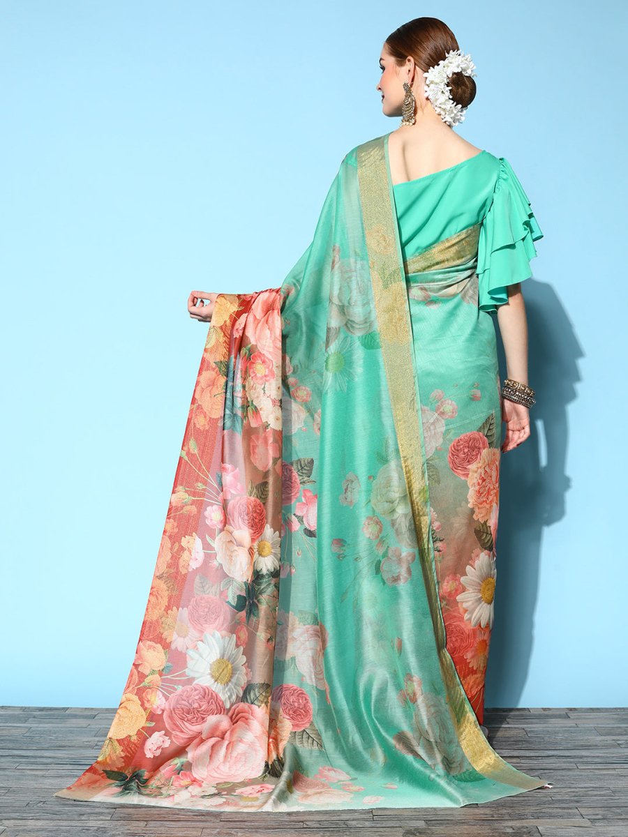 Ahalyaa Floral Printed Saree