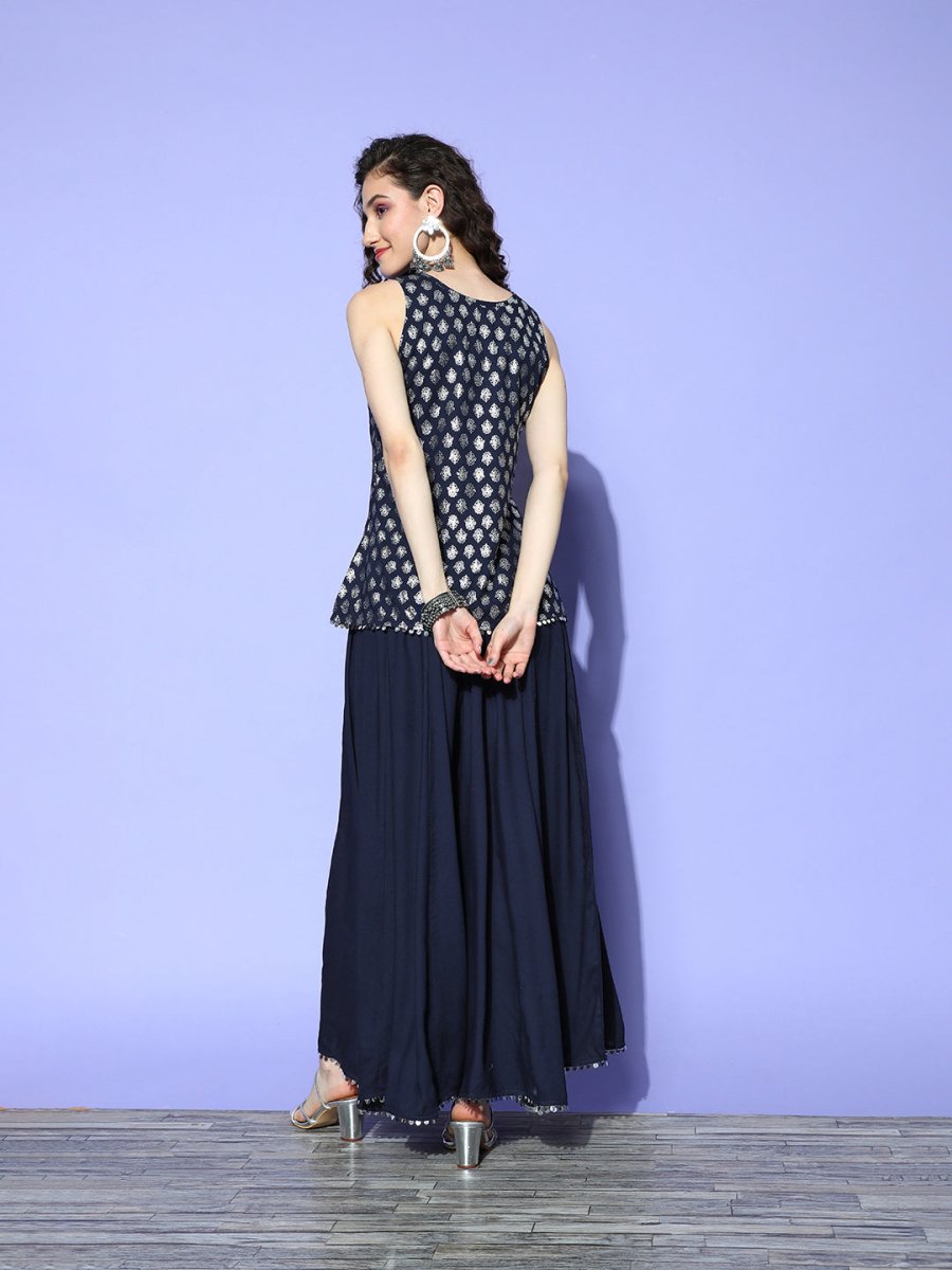 Ahalyaa Woven Design Tunic & Palazzo Co-ords