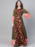 Ahalyaa Women Beautiful Printed Indo Western Set