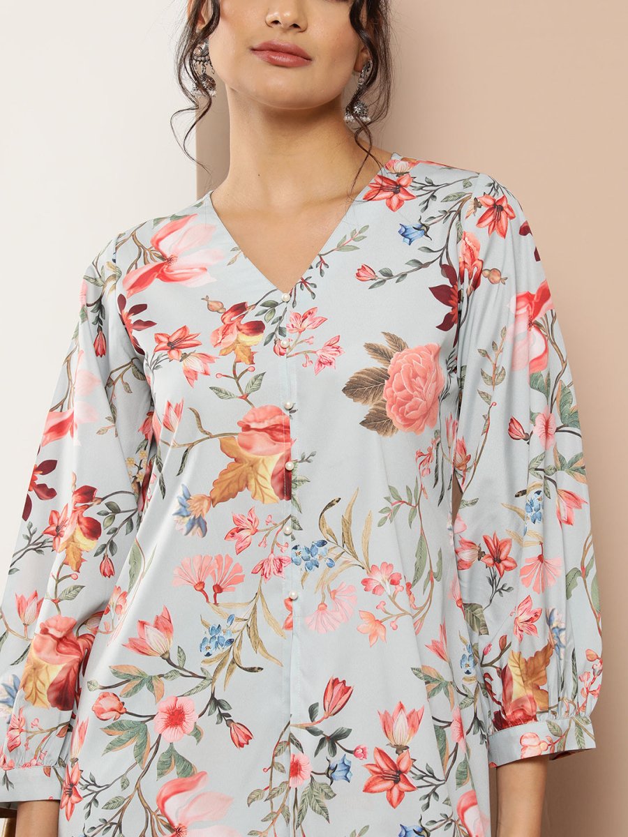 Ahalyaa Women Floral Print Crepe Co-Ords