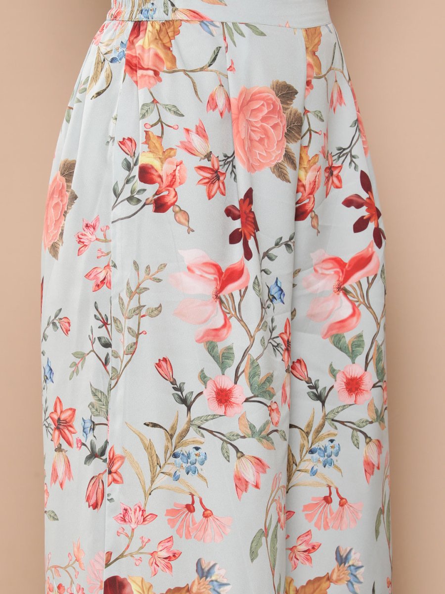 Ahalyaa Women Floral Print Crepe Co-Ords