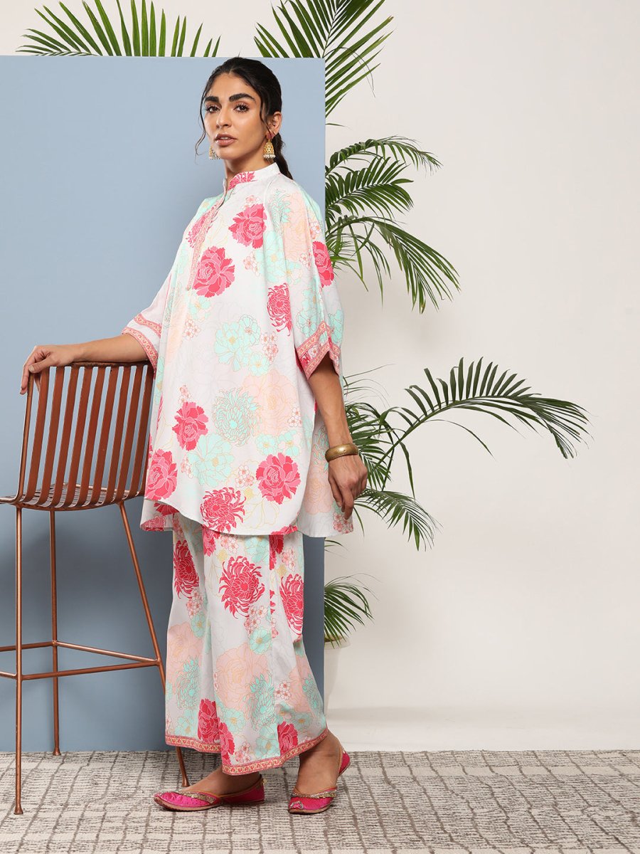 Ahalyaa Women Floral Print Crepe Co-Ords