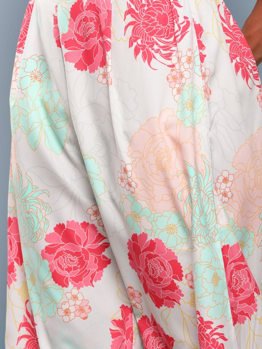 Ahalyaa Women Floral Print Crepe Co-Ords