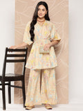 Ahalyaa Women Printed Crepe Tunic With Palazzos