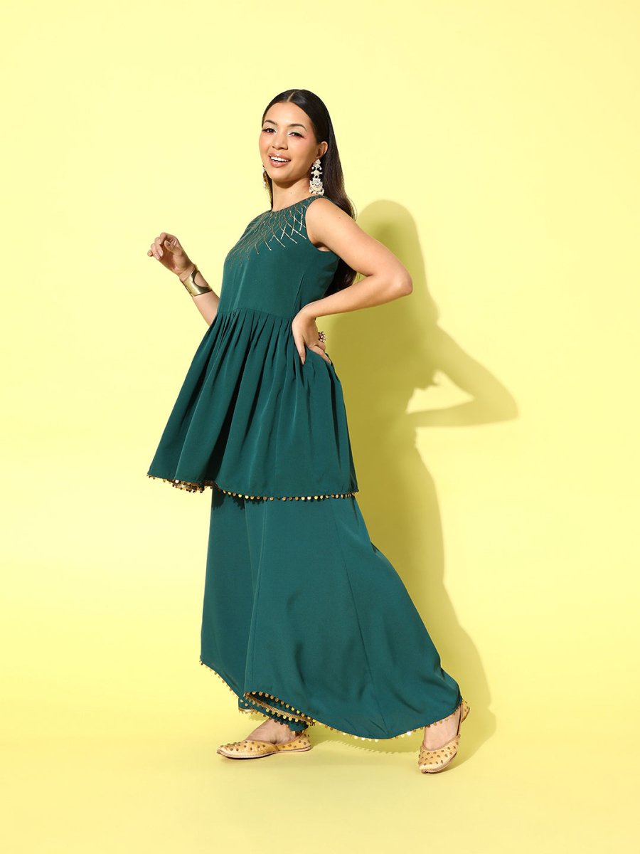 Ahalyaa Printed Tunic with Palazzos