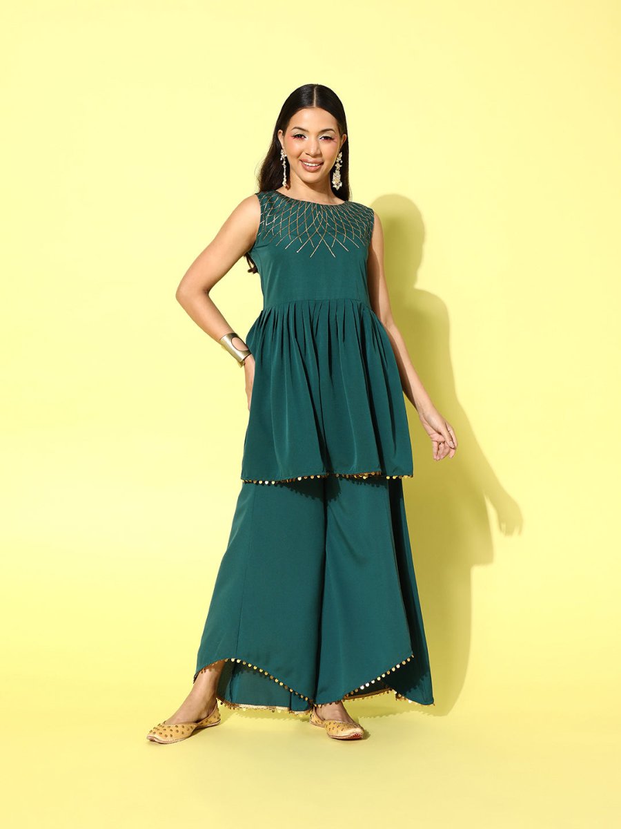 Ahalyaa Printed Tunic with Palazzos