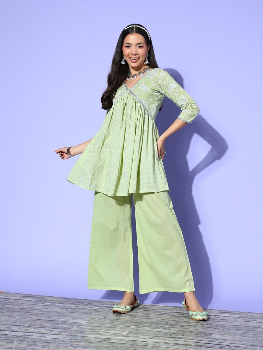 Ahalyaa Printed Tunic with Palazzos