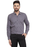 Jainish Men's Cotton Solid Charcoal Grey Formal Shirt's ( SF 361Charcoal )
