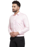 Jainish Men's Cotton Solid Light Pink Formal Shirt's ( SF 361Light-Pink )