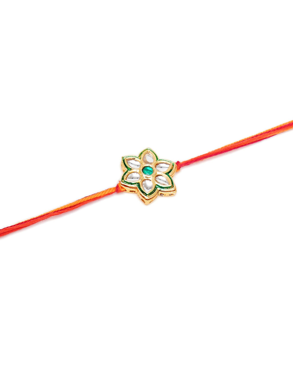 Designer kundan Rakhi - Ruby Raang