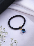 NVR Women Black Evil Eye Adjustable Bracelet