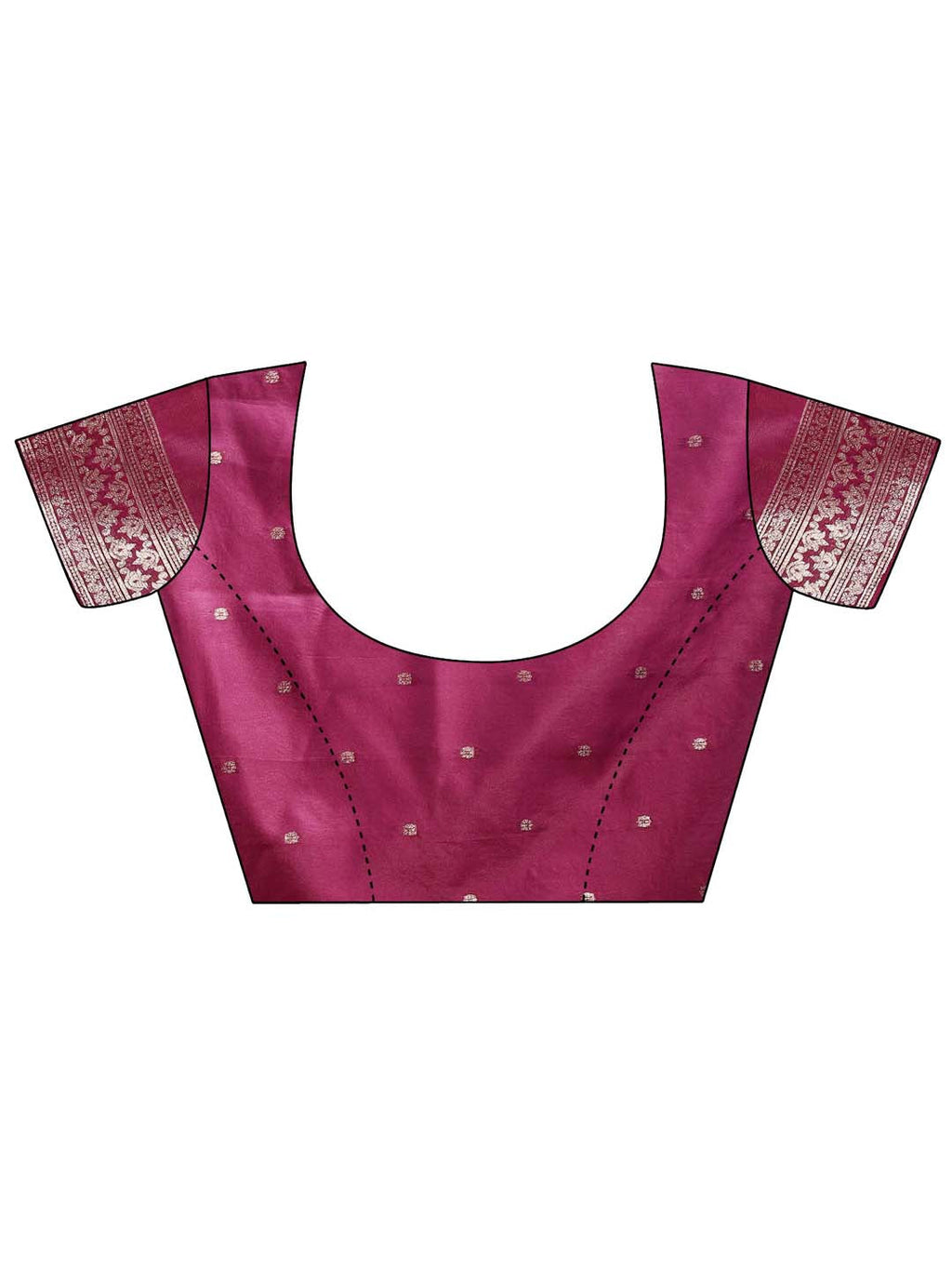 Shree Shyam Fashion Emerald Purple Banarasi Silk Saree with Zari Floral Work - Elegance Woven in Every Thread
