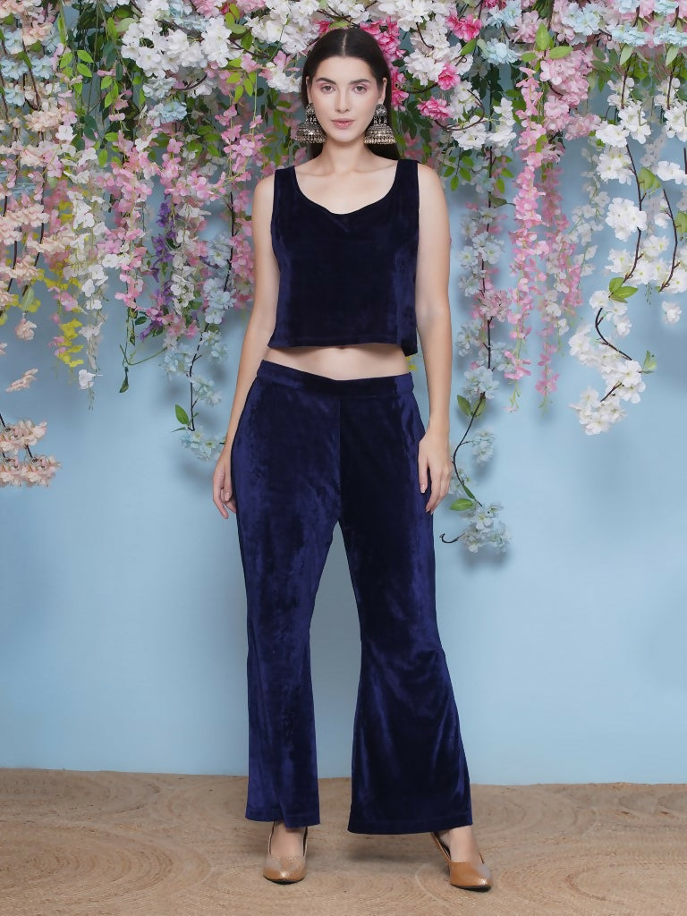Joban Fashion Navy Blue Coord Set with inner