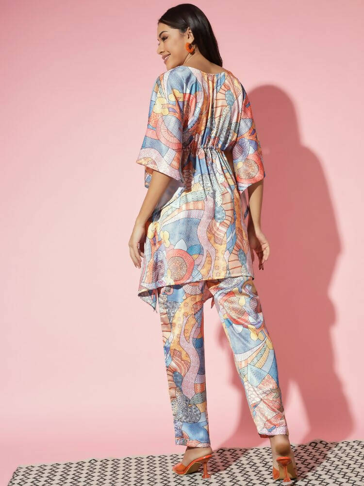 Myshka Multi Printed Women Bling & Sparkly Co-Ords