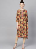 Ahalyaa Women's Traditional wear Kurta - Multi Color