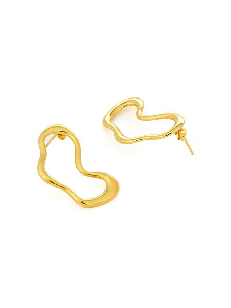 Golden Drop Earrings - Ruby Raang