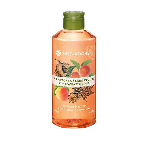 Yves Rocher Peach Star Anise Energizing Bath & Shower Gel