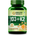 Himalayan Organics Vitamin D3 + K2 Promote Healthy Bones Nutraceutical Tablets
