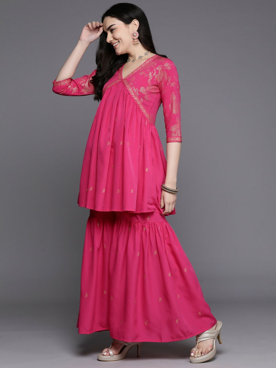 Ahalyaa Women's Traditional Wear Co-ods - Pink