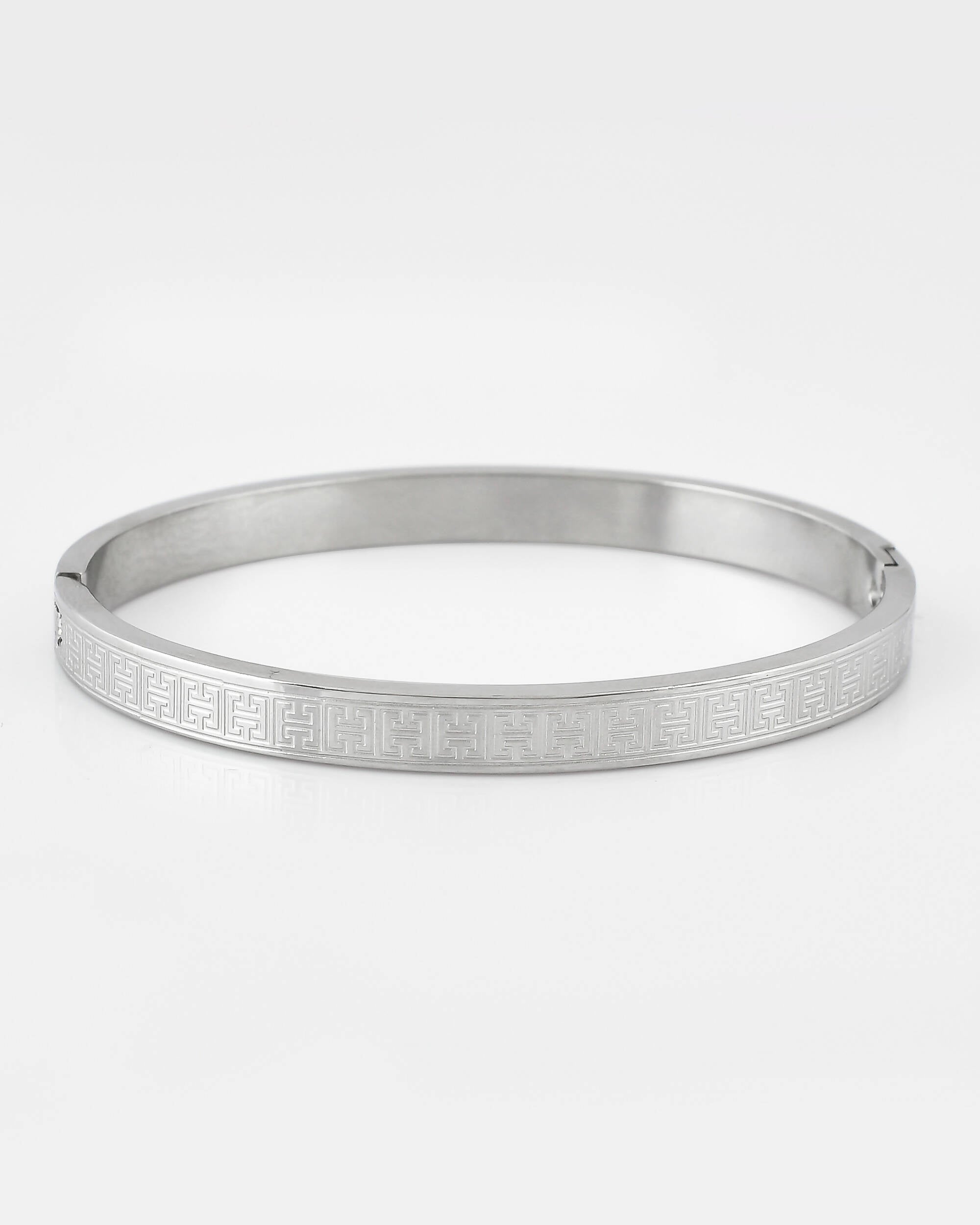 VOJ Stainless Steel Silver Bracelet