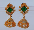 AD Emerald Designer Jhumkas