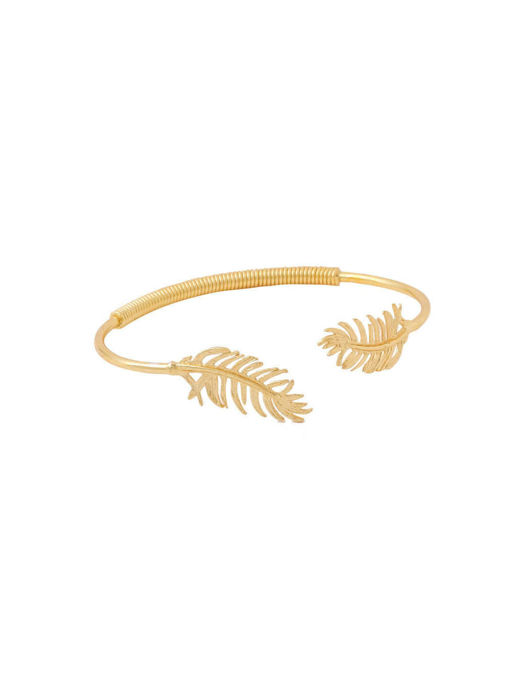 NVR Women Gold-Polished Adjustable Kada Bracelet