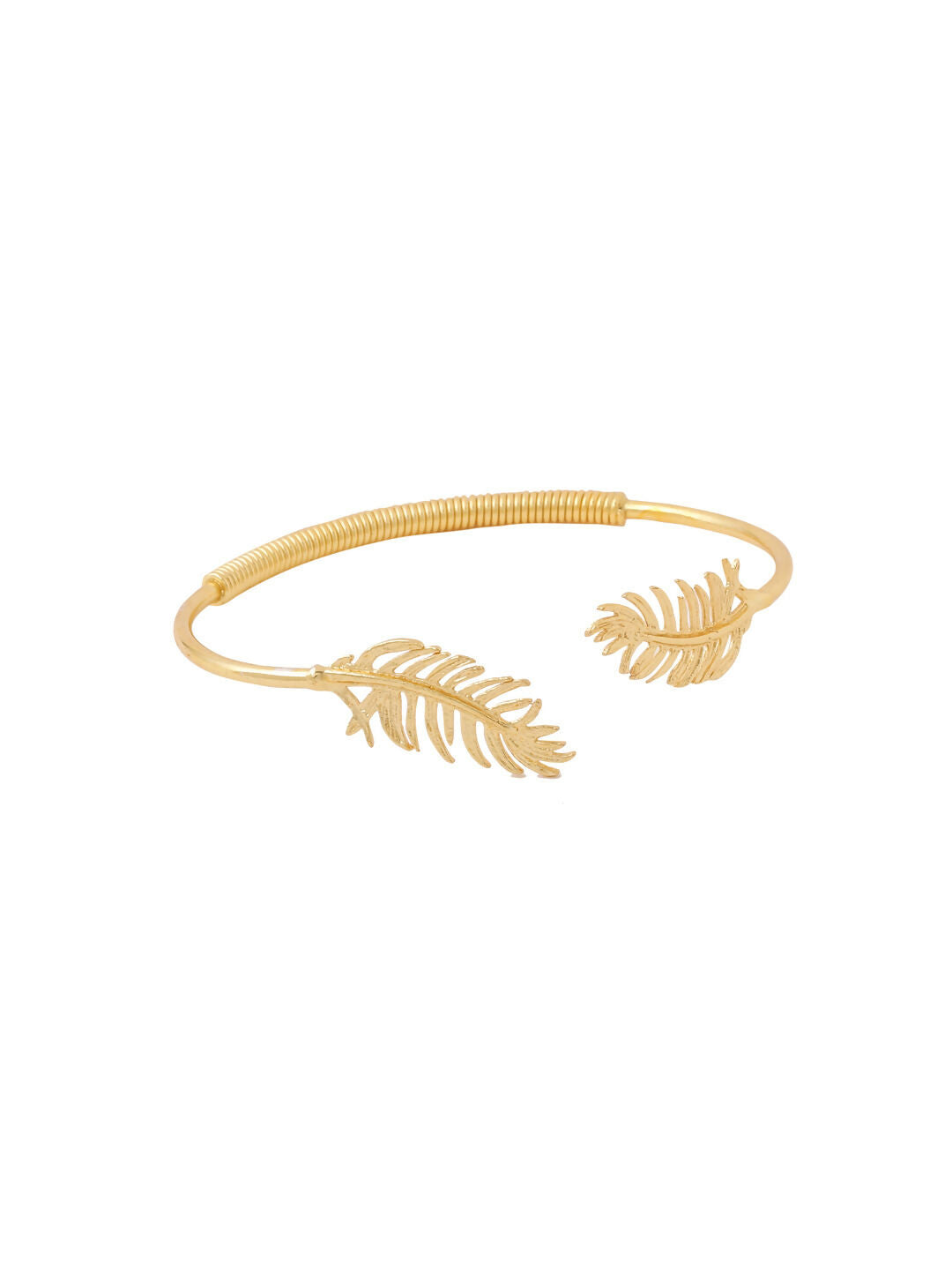 NVR Women Gold-Polished Adjustable Kada Bracelet