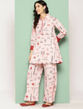 Ahalyaa Women's Traditional Wear Co-ods - Peach