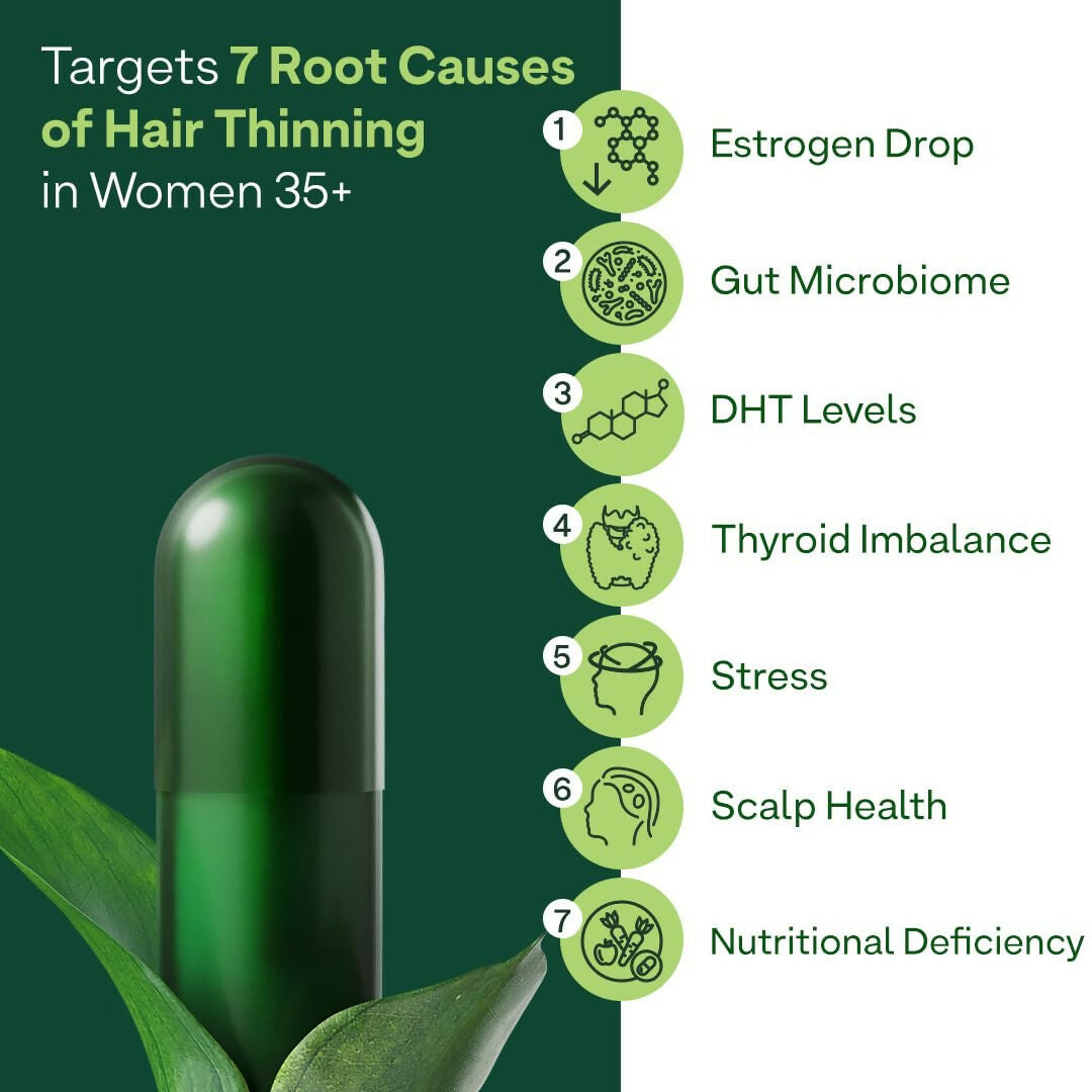 OZiva+ Advanced Hair Growth Actives Capsules for Women
