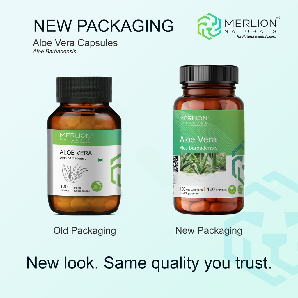 Merlion Naturals Aloe Vera 500mg Capsules