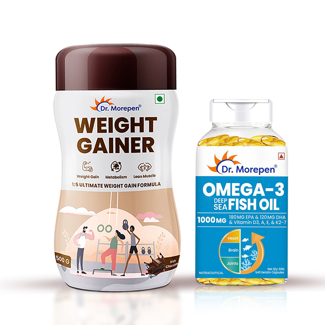 Dr Morpen Omega-3 Deep Sea Fish Oil 1000Mg + Weight Gainer