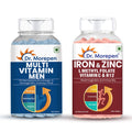 Dr Morpen Iron & Zinc + Multivitamin Men Tablets Combo