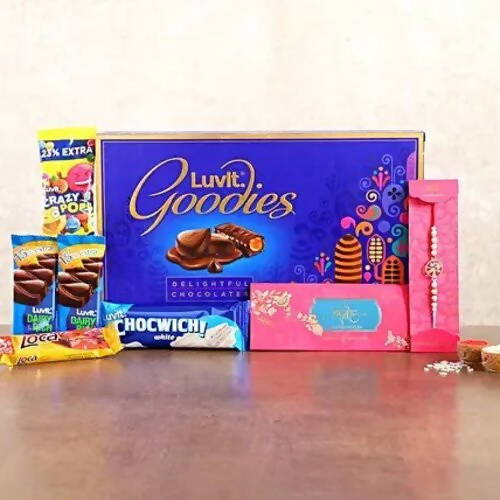 Evil Eye Rakhi & LuvIt Goodies Chocolate Box