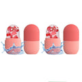 Ice Face Roller Silicone Facial Cube for Eyes Neck Massage Remove Dark Circle - Pink