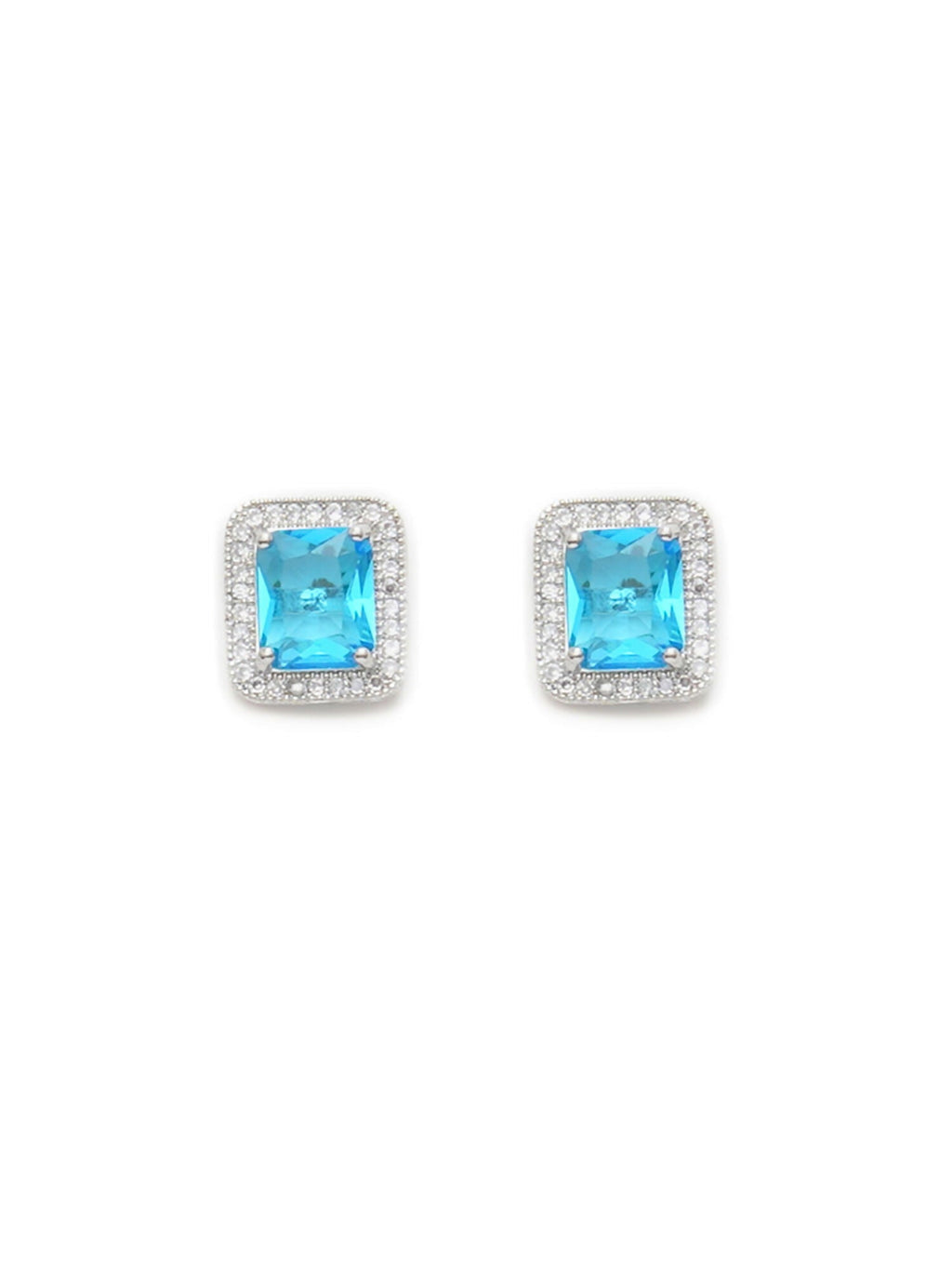 stone stud (sky blue) - Ruby Raang