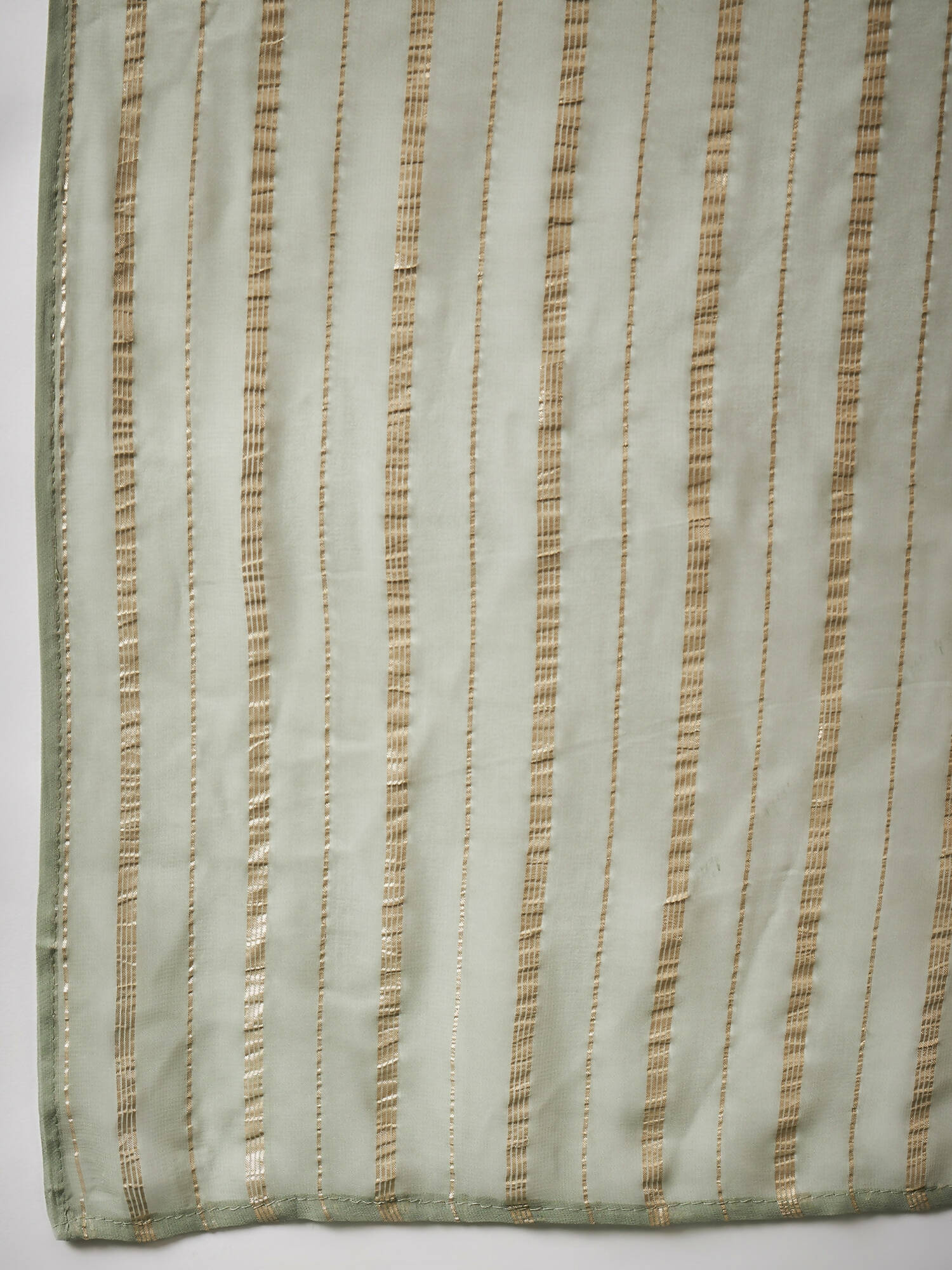 Light Green Georgette Handwork Unstitched Dress Material - Hanika