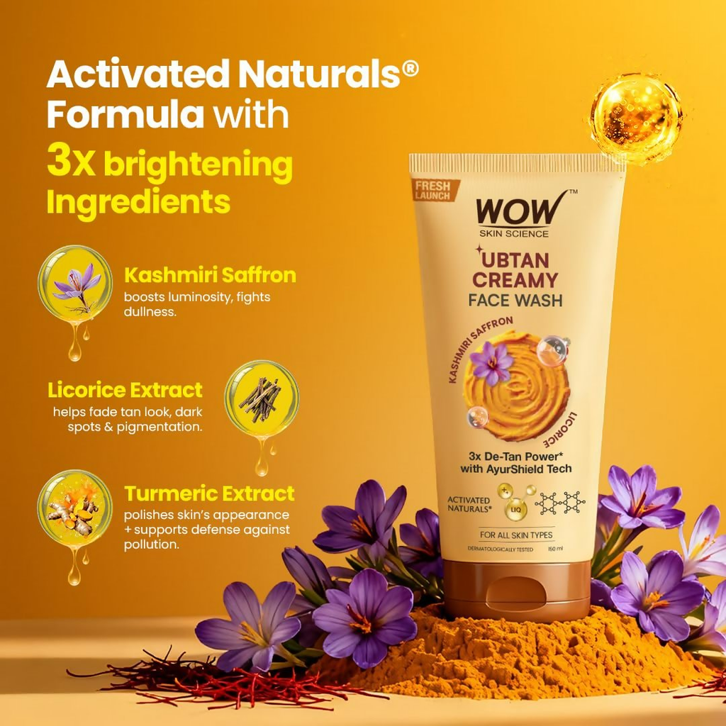 WOW Skin Science Ubtan Creamy Face Wash