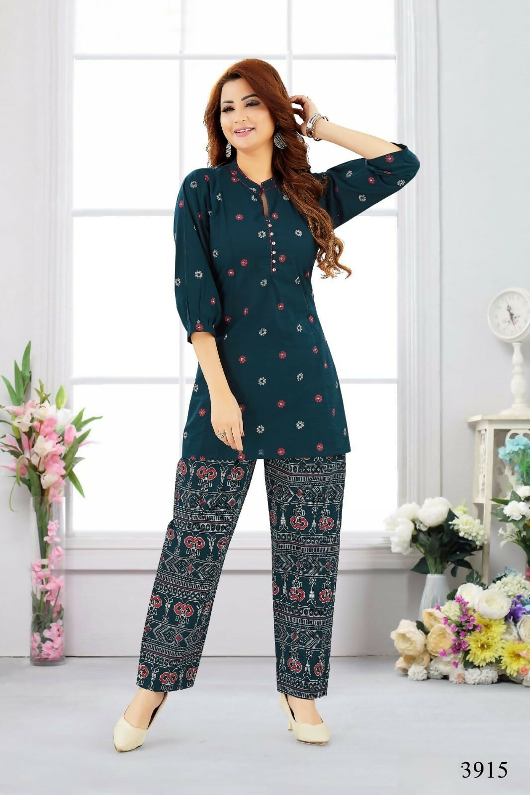 Joban Fashion Cotton Blue Color Kurta Set